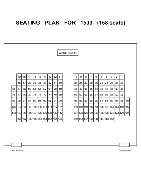 Worthing Assembly Hall Seating Plan | Elcho Table