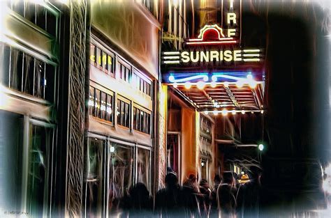 "Showtime at the Sunrise Theater" by Noble Upchurch | Redbubble