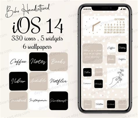 Minimalist Ios App Icons App Icon Theme Pack Ios 14 15 - Etsy