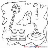 Pitchfork Halloween Coloring Pages Download Ghost sketch template