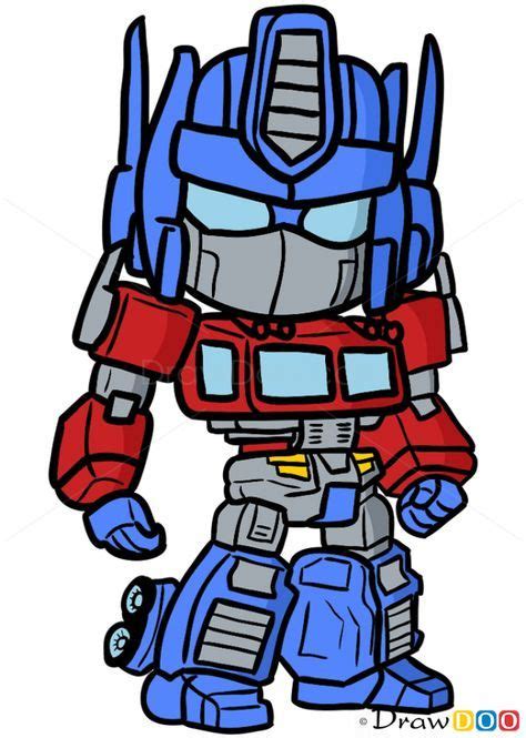 How to Draw Optimus Prime, Chibi Transformers Drawing, Transformers ...