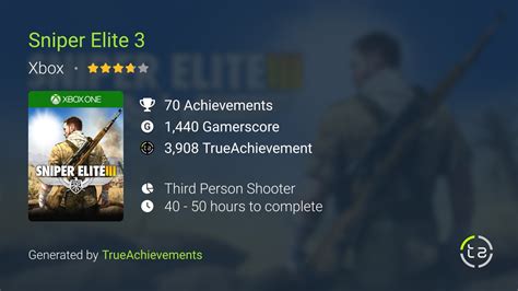 Sniper Elite 3 Achievements | TrueAchievements