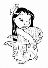 Lilo And Stitch coloring Page To Print  Coloring Pages sketch template
