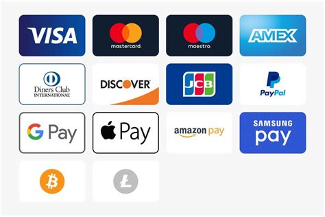 20+ Payment Method / Credit Card Icons for E-commerce