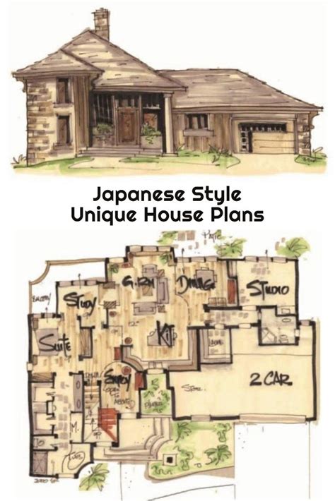 Japanese house plan, Unique house plans exclusive collection | Home luxury