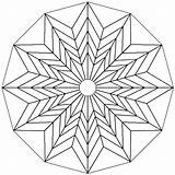 Geometric Star Mandala Coloring Pages sketch template
