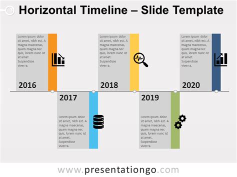 Horizontal Timeline Template Collection