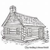 Cabin Coloring Pages  Free & Printable sketch template