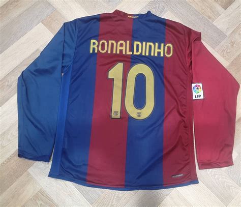 Jersey Ronaldinho 10 FC Barcelona 2006-2007 home Nike | Etsy