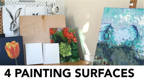 4 Surfaces to Paint with Oil and Acrylic - Pros and Cons @MrOtterArtStudio