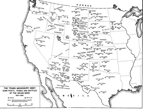 Blank Native American Regions Map