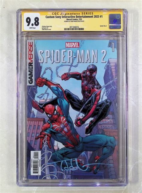 Gameverse Spider-Man 2 #1 (2023 Marvel Sony Comics) SIgned Todd Nauck ...