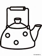 Kettle coloring pages Free Printable sketch template