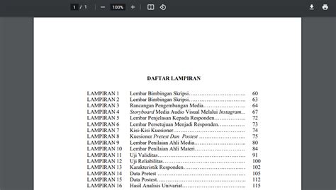 Contoh Daftar Lampiran Skripsi Kualitatif Pai - IMAGESEE