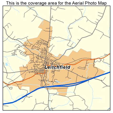 Aerial Photography Map of Leitchfield, KY Kentucky