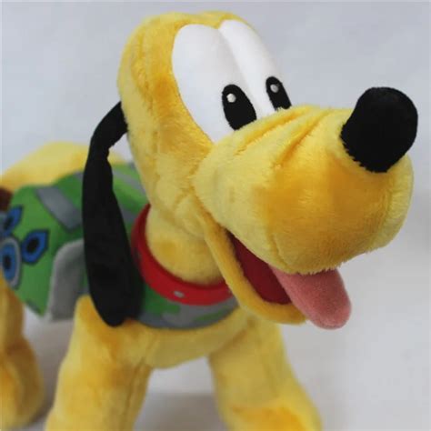 1pcs 30cm engineer pluto stuffed toys Original Mickey Clubhouse Pluto Plush Toys Pluto Dog Puppy ...