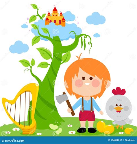 Jack and the Magic Beanstalk. Vector Illustration Stock Vector ...