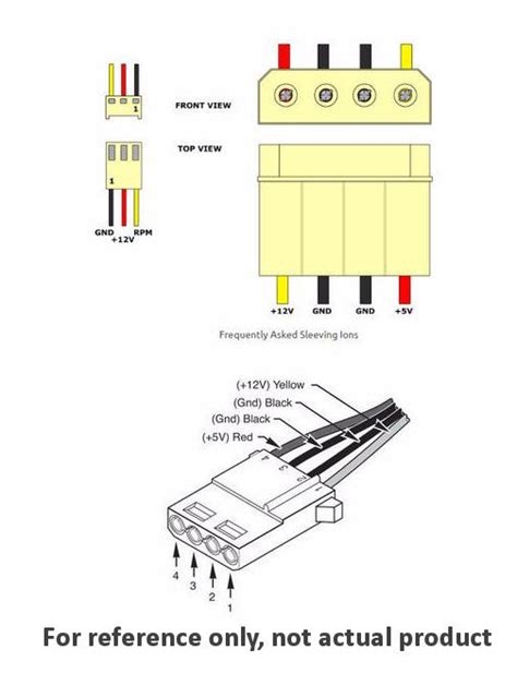 4-Pin Molex Female Housing/Male Pins (White), Molex AMP MATE-N-LOK 1-4 ...