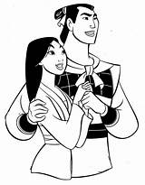 Mulan Romantic Coloring Pages For Kids Ema Printable  sketch template