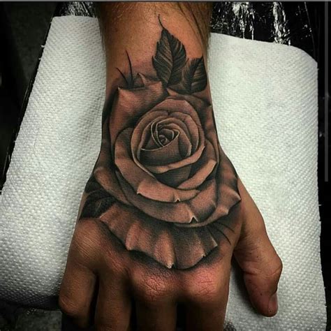 Rose Hand Tattoos For Men - Viraltattoo