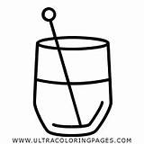 Cocktail Glass Coloring Pages For Kids  Free sketch template