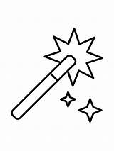 Magic Wand coloring Pages sketch template