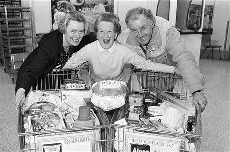 ASDA trolley dash winner Marjorie Stansfield pictured with