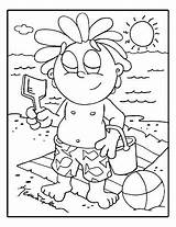 Ouch Sunburn Coloring Page sketch template