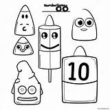 Numberblocks 1000 Coloring Page 66644 52727 sketch template