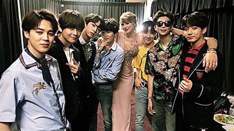 Taylor Swift Meets BTS Backstage At The BBMAs — See The Amazing Pic – Hollywood Life