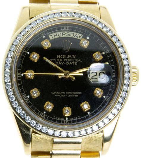 Rolex Day-Date President with Diamond Dial Bezel – Chicago Pawners ...