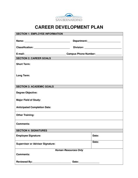 Career Plan | Templates at allbusinesstemplates.com