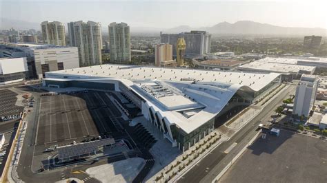 Aerial view of the Las Vegas Convention Center expansion as seen on Tuesday, April 6, 2021. (Mi