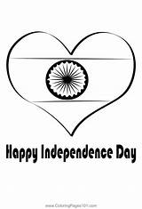 India Flag Coloring Pages sketch template