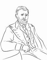 Ulysses S Grant coloring Page  ColouringPages sketch template