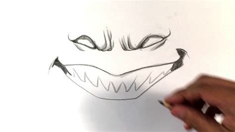 How to Draw Scary Smile - Halloween Drawings - YouTube