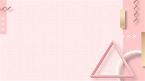Pink geometric Memphis background vector | free image by rawpi… | Background for powerpoint ...