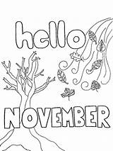 November coloring Pages  ColoringLib sketch template