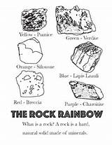 Rocks Gems And Minerals Coloring Pages Sketch Page sketch template