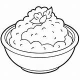 Mashed Potatoes Coloring Pages Delicious And Fun Designs For Food  sketch template