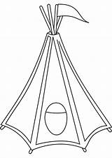 Tipi Coloring Pages Sketch Page sketch template