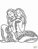 Gemini Zodiac Sign coloring Page  Free Printable Coloring Pages sketch template
