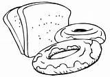 Bread Coloring Loaf Template Pages Drawing Clipart Cliparts Meatloaf  sketch template