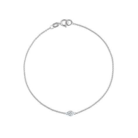 Lab Diamond Bracelet 0.08ct set in 925 Sterling Silver