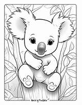Koala Coloring Pages For Kids & Adults  World Of Printables sketch template