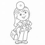 Doctor Cartoon Coloring Stock Illustrations – 997  sketch template