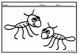 Ant Coloring Pages For Preschoolers sketch template