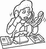 Customer Service Operator coloring Page  Free Printable Coloring Pages sketch template