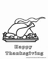 Thanksgiving Feast Coloring Page sketch template