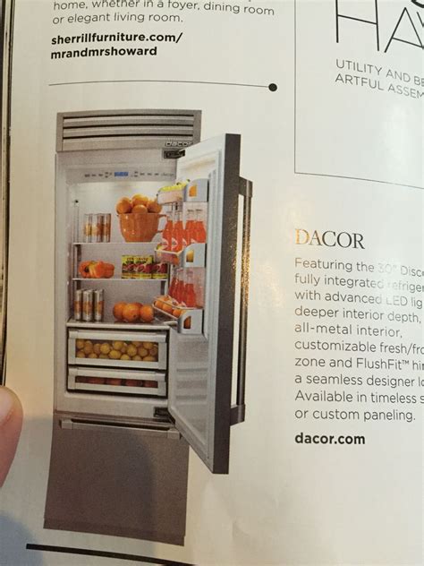 Dacor fridge | Elegant living room, Dacor, French door refrigerator